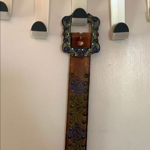 Leatherock flower belt